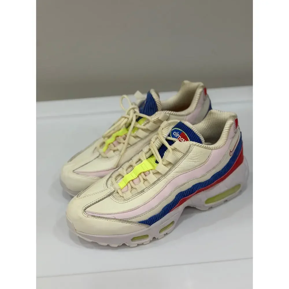 Nike Women's Air Max 95 SE 'Panache' Corduroy Sail/Arctic Pink AQ4138-101 Size 7